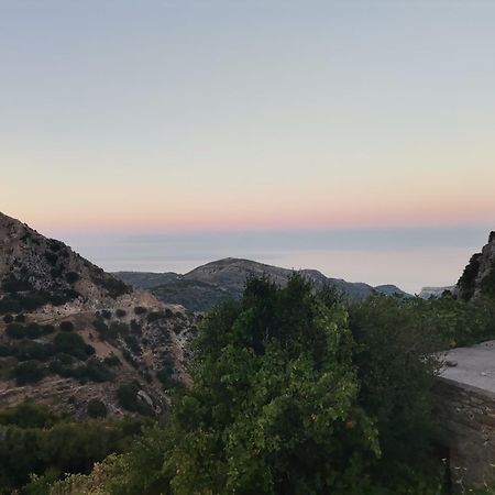 Naxos Mountain Retreat - Tiny House Build On Rock Leilighet Koronos Eksteriør bilde